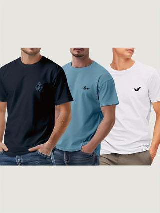 3 قطع من قمصان الرجال القطنية