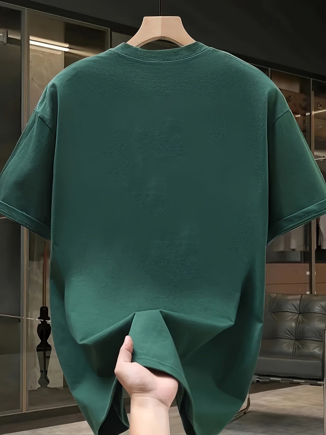 تيشيرت قطني بشعار اللاعب للرجال