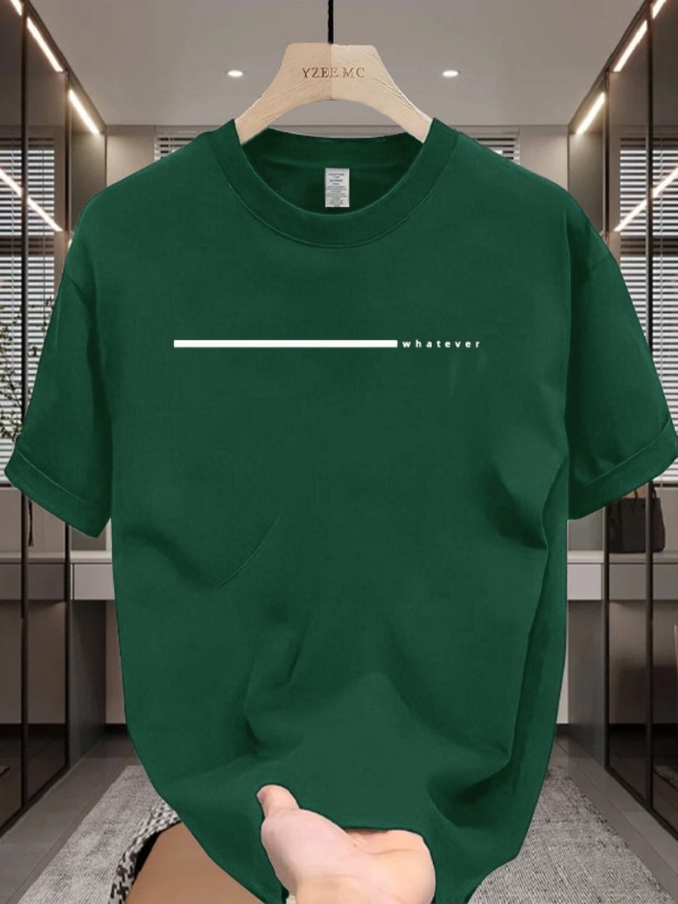 "Whatever" تيشيرت رجالي 100% قطن