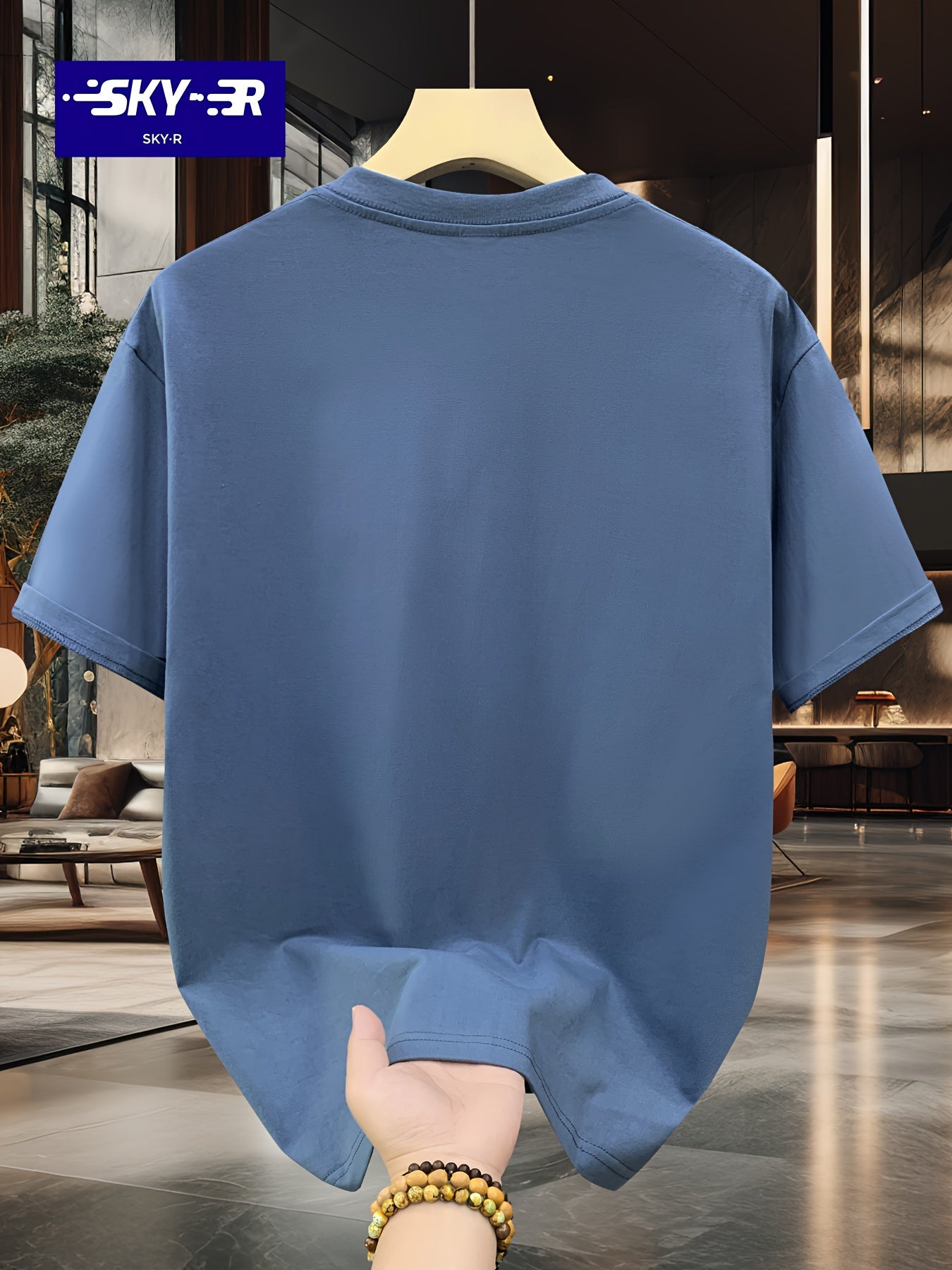 تي شيرت كاجوال صيفي برقبة طاقم قصيرة