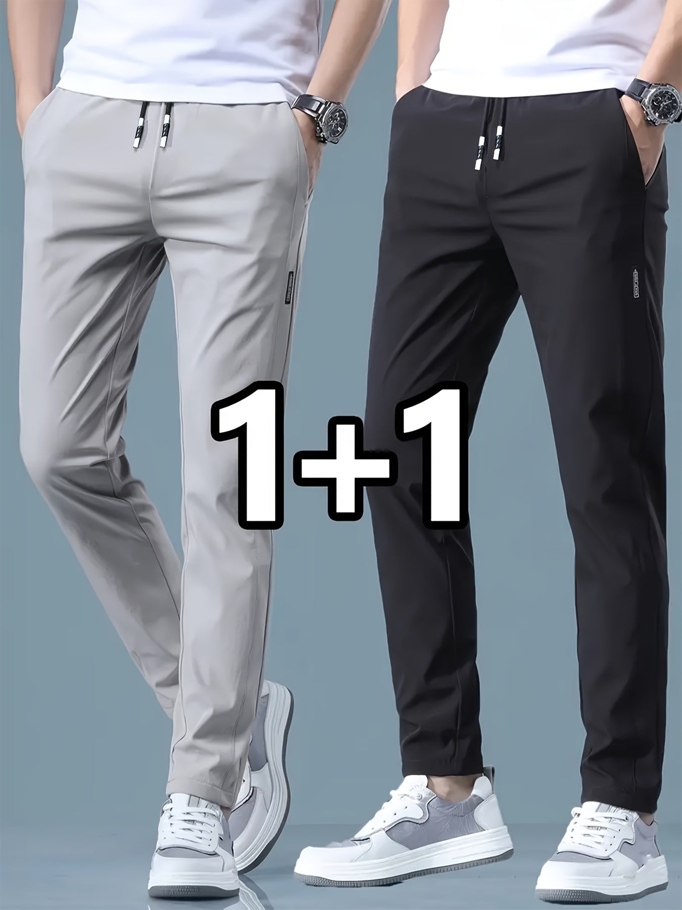 طقم من بنطلونين رياضي كاجوال للرجال