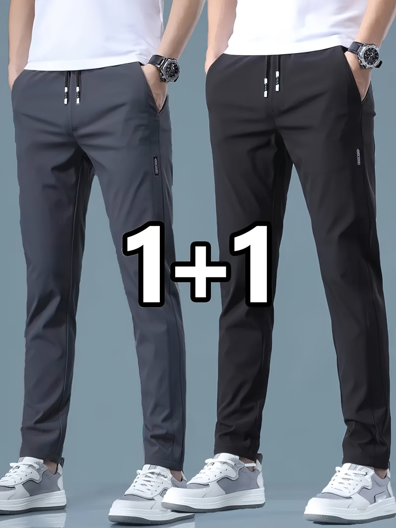 طقم من بنطلونين رياضي كاجوال للرجال