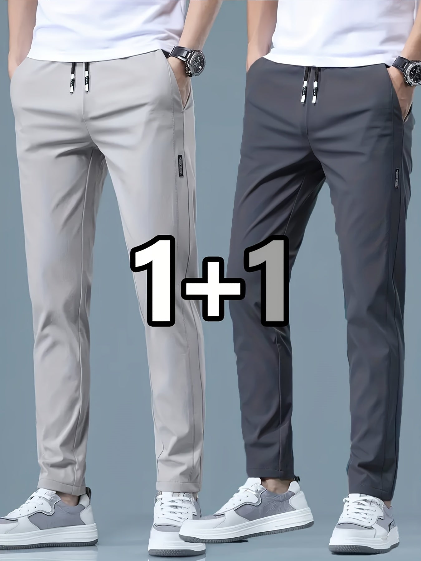 طقم من بنطلونين رياضي كاجوال للرجال