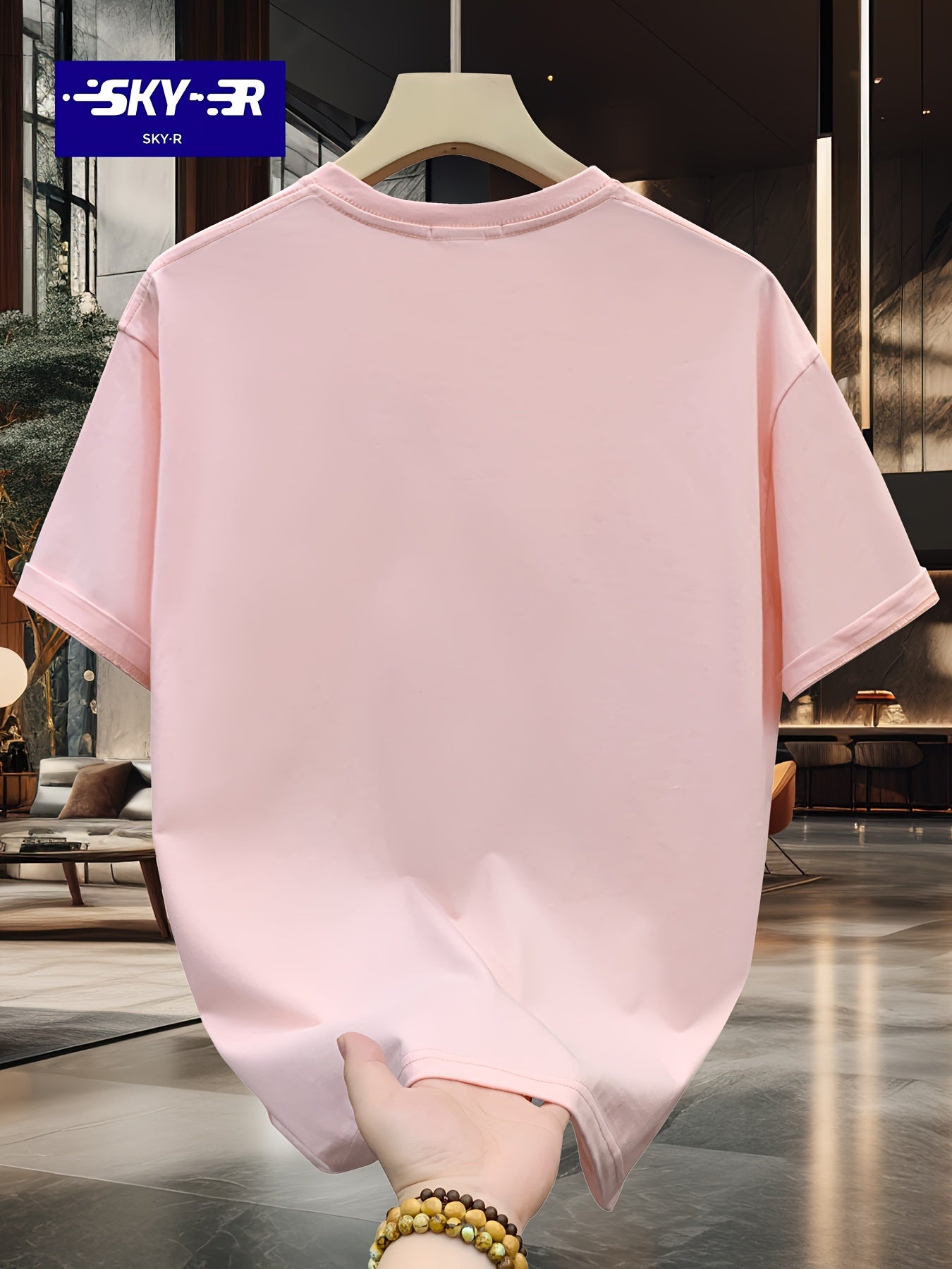 تي شيرت كاجوال صيفي برقبة طاقم قصيرة