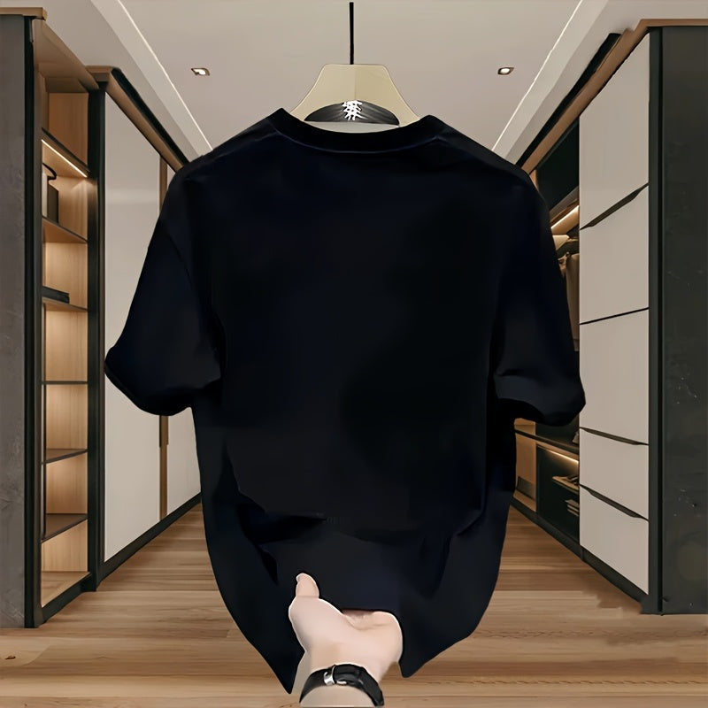 تي شيرت قطني عارض للرجال