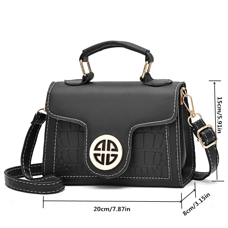 شنطة صغيرة فاخرة للنساء - Designer Large Capacity Lichee Print 4 P