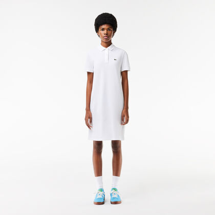 فستان بولو نسيج بيكيه للنساء Lacoste