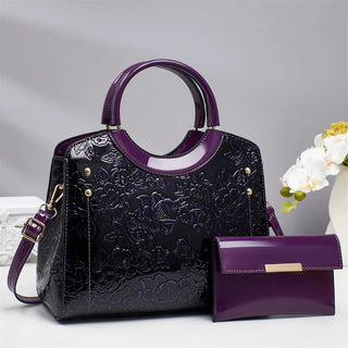 شنطة جلد عملية للنساء - Factory Wholesale PU Leather 3 Pieces Ba