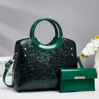 شنطة جلد عملية للنساء - Factory Wholesale PU Leather 3 Pieces Ba