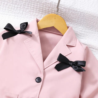 foreign trade بنت 4-7 years old fashionable بدلة طقم، بنت hosting stage performance costume two-piece بدلة طقم