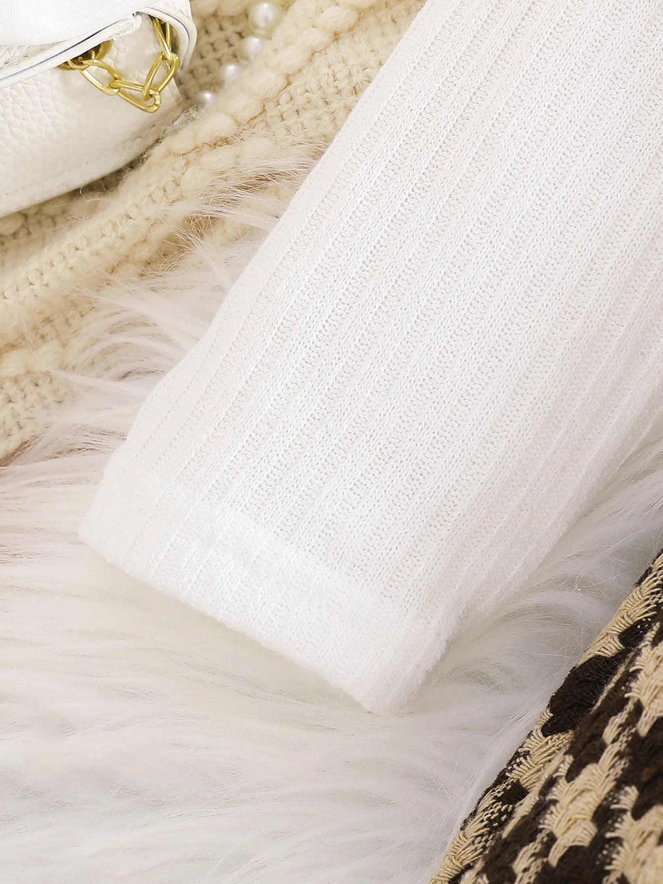 بنات composite thick plush طويل فيست jacket + pit strip high collar أكمام طويلة توب بدلة بحزام