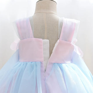 بنات' فستان، children's clothing، صيف جديد korean version، baby one year old أميرة فستان، فيست، rainbow children's فستان