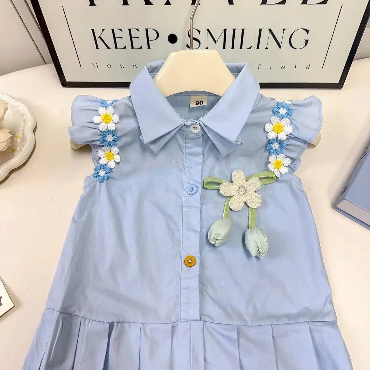 بنات' صيف موضة 2025 جديد ستايل كم كشكش flower أميرة فستان for baby بنات، بليسيه children's فستان