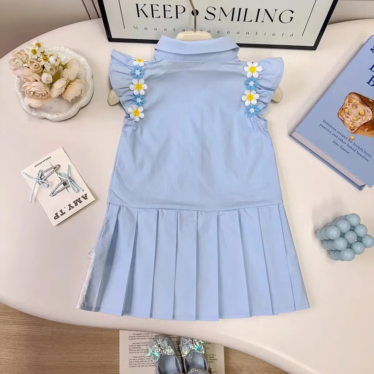 بنات' صيف موضة 2025 جديد ستايل كم كشكش flower أميرة فستان for baby بنات، بليسيه children's فستان