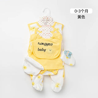 100% cotton unisex bodysuit gift 8pcs طقم baby infants clothing romper boutique newborn baby babi clothes sets 0-3 months