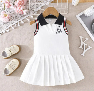 baby بنت's بدون أكمام قصة A جيب white academic فستان with plaid pattern ruffle decorations for صيف parties cute sweet