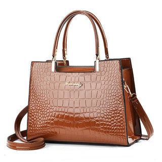 شنطة سهرة فاخرة للنساء - 2024 Solid Color Alligator Pattern Hand
