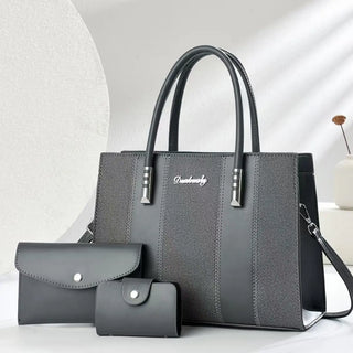 شنطة كروس عملية للنساء - 2025 Wholesale PU Leather 3 Pieces Bags