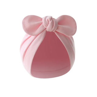 wholesale جديد children's solid color beanie cap rabbit ear pullover ستايل european american baby indian ball cap