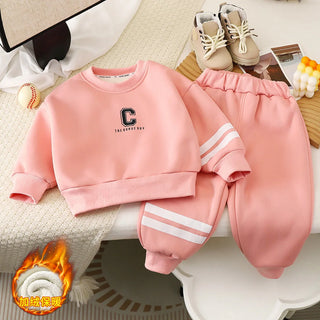 كاجوال pattern children's cotton velvet padded for أولاد and بنات sports warm clothing for جديد babies