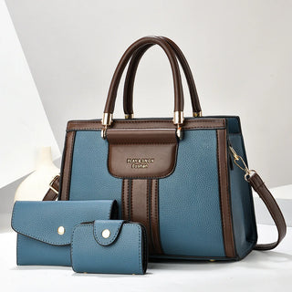 شنطة سهرة عملية للنساء - 2025 PU Leather 3 Pieces Bags Set Ladies