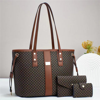 شنطة يد شيك للنساء - Wholesale 2025 PU Leather 3 Pieces Bags