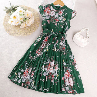صيف retro أميرة جيب for بنات جديد korean version كاجوال فستان with round neck odm party ستايل