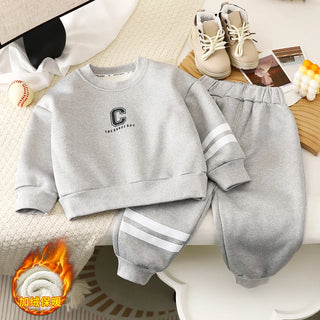 كاجوال pattern children's cotton velvet padded for أولاد and بنات sports warm clothing for جديد babies