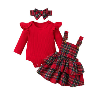 كاجوال baby بنت christmas woolen coat فيست and hair tape طقم gingerbread santa claus fawn فستان cute pattern ستايل