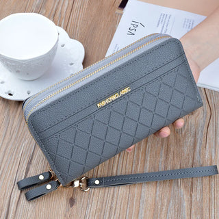 شنطة صغيرة أنيقة للنساء - New 2025 Double Zipper Hand Purse Lady's