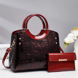شنطة جلد عملية للنساء - Factory Wholesale PU Leather 3 Pieces Ba