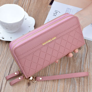 شنطة صغيرة أنيقة للنساء - New 2025 Double Zipper Hand Purse Lady's