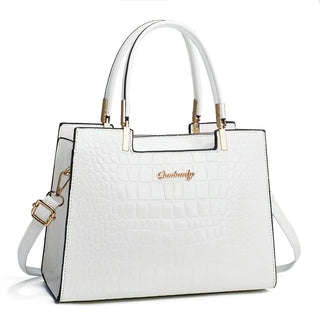شنطة سهرة فاخرة للنساء - 2024 Solid Color Alligator Pattern Hand