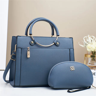 شنطة جلد مميزة للنساء - 2024 Fashion Ladies Shoulder Bags Set La