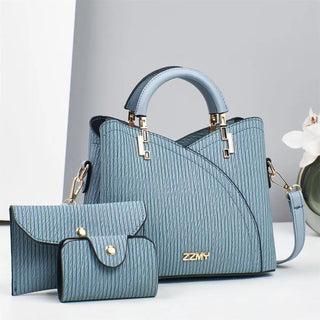 شنطة جلد ترند للنساء - 2025 Wholesale PU Leather Women Bags Set