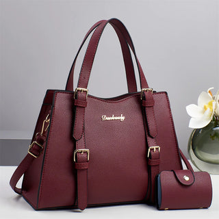 شنطة كتف ترند للنساء - Luxury Designer Women's Split PU Leather