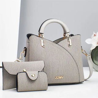 شنطة جلد ترند للنساء - 2025 Wholesale PU Leather Women Bags Set