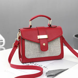 شنطة سهرة شيك للنساء - Fashion Women's Pu Leather Shoulder Hand