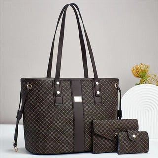 شنطة يد شيك للنساء - Wholesale 2025 PU Leather 3 Pieces Bags