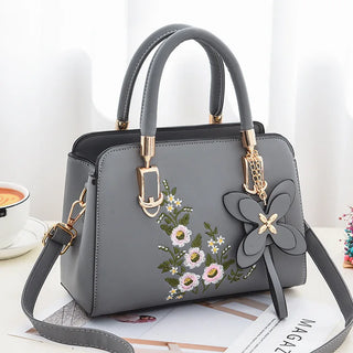 شنطة جلد فاخرة للنساء - 2025 Newest Fashion Patchwork Embroidery