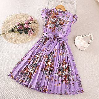 صيف retro أميرة جيب for بنات جديد korean version كاجوال فستان with round neck odm party ستايل