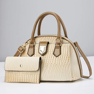 شنطة جلد عملية للنساء - 2024 New Wholesale Luxury Leather Fashio