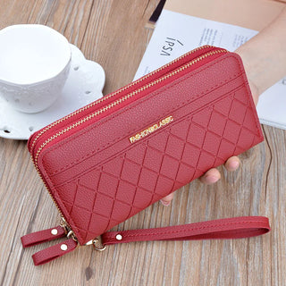 شنطة صغيرة أنيقة للنساء - New 2025 Double Zipper Hand Purse Lady's