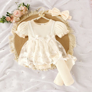 3pcs أكمام قصيرة newborn أطفال clothing children clothes baby بنت clothes طقم toddler بنت clothes bebe بنت outfits