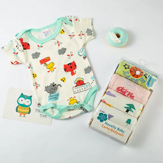 100% cotton infant pajamas newborn five-piece بدلة romper baby clothes