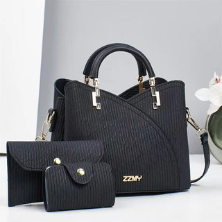 شنطة جلد ترند للنساء - 2025 Wholesale PU Leather Women Bags Set