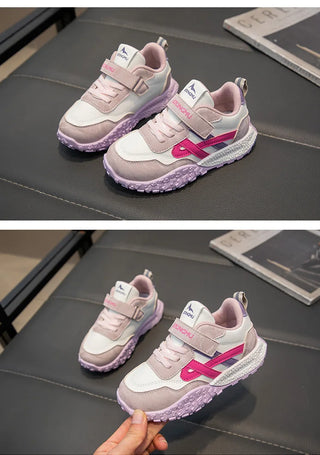 موضة 2025 ربيع جديد fashionable and handsome sports shoes for أولاد and بنات comfortable ناعم soled children's shoes