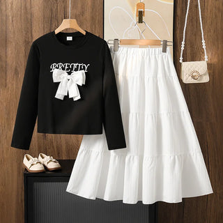 موضة 2025 خريف جديد بنات' wei yi بدلة warm كاجوال jacket جيب with stereo bow أكمام طويلة for بنات aged 8-12 years
