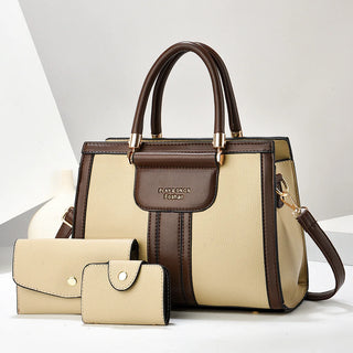 شنطة سهرة عملية للنساء - 2025 PU Leather 3 Pieces Bags Set Ladies