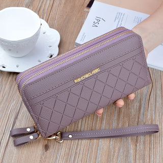شنطة صغيرة أنيقة للنساء - New 2025 Double Zipper Hand Purse Lady's